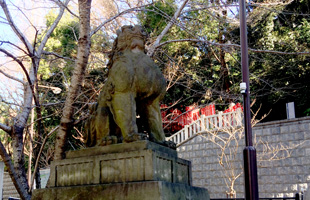 日枝神社狛犬（左）
